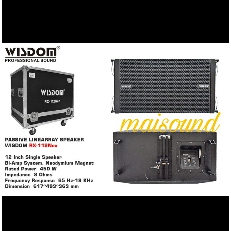SPEAKER PASIF LINE ARRAY WISDOM RX 112NEO ORIGINAL WISDOM RX 112 NEO