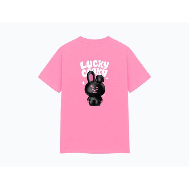 LUCKY COOKY TSHIRT / KAOS COOKY BT21 / BAJU COOKY BT21 / ATASAN WANITA