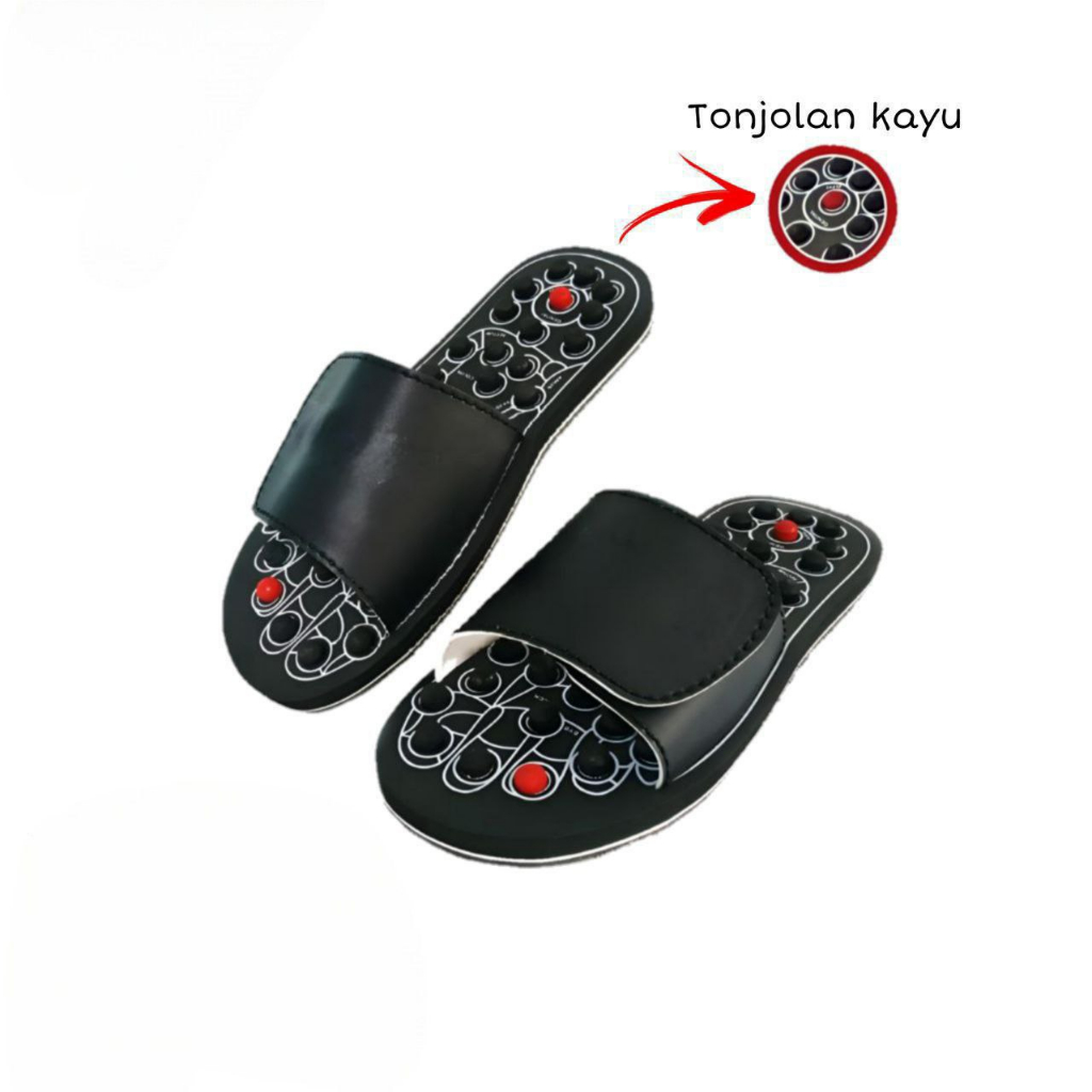 sandal rematik kayu sandal kesehatan sandal refleksi