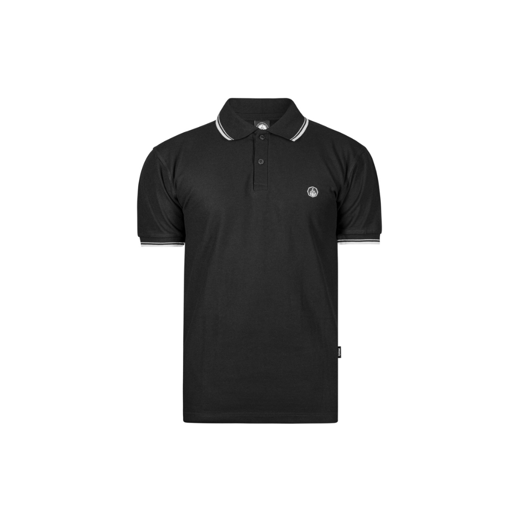 Prung Adorata Poloshirt Kaos Polo Warna Hitam Kaos Kerah