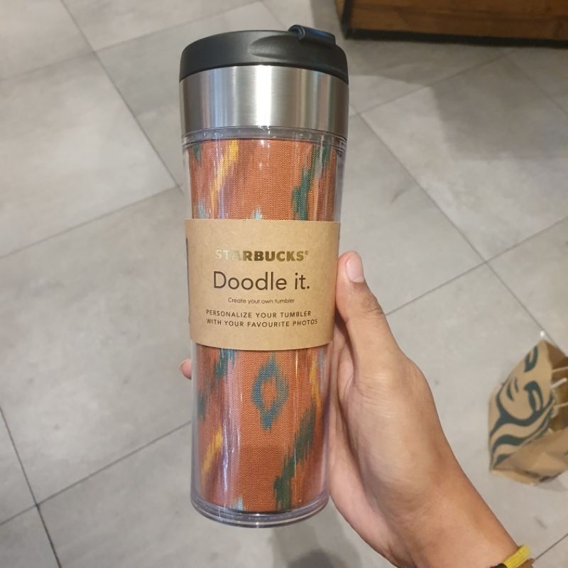 Tumbler Starbucks® Original Doodle It x IKAT Indonesia