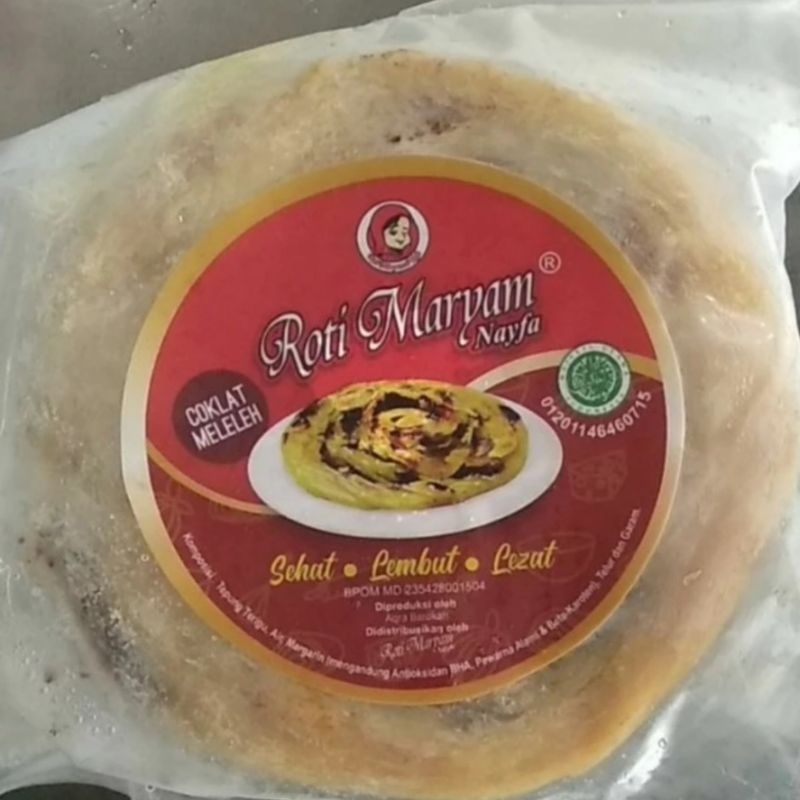 

Roti Maryam Nayfa Coklat Meleleh 300gr isi 3