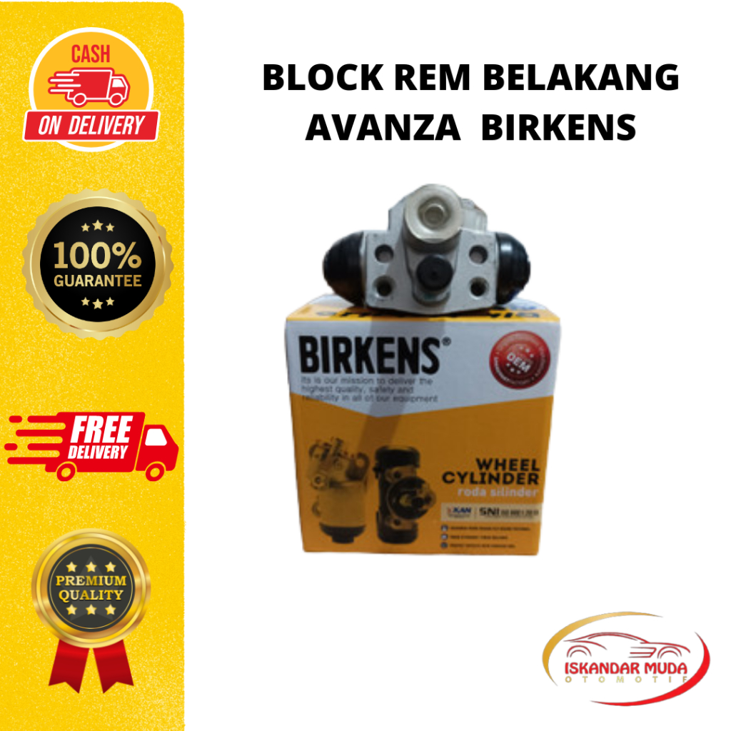 BLOCK REM BELAKANG AVANZA  & XENIA BIRKENS
