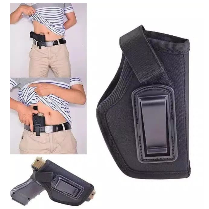 Holster Pistol Pinggang Kiri / SP2021-1 Sarung Airsoft Bahan Kain Cordura / Holster IWB HS9 Glock Si