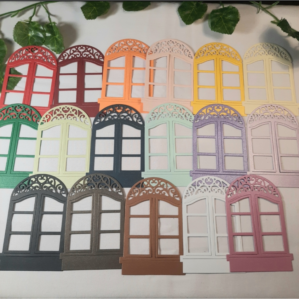 

[1 SET ISI 5 PCS] DieCut Window / Jendela Cantik for Decorating Scrapbook / Journaling / DIY / Journal Art