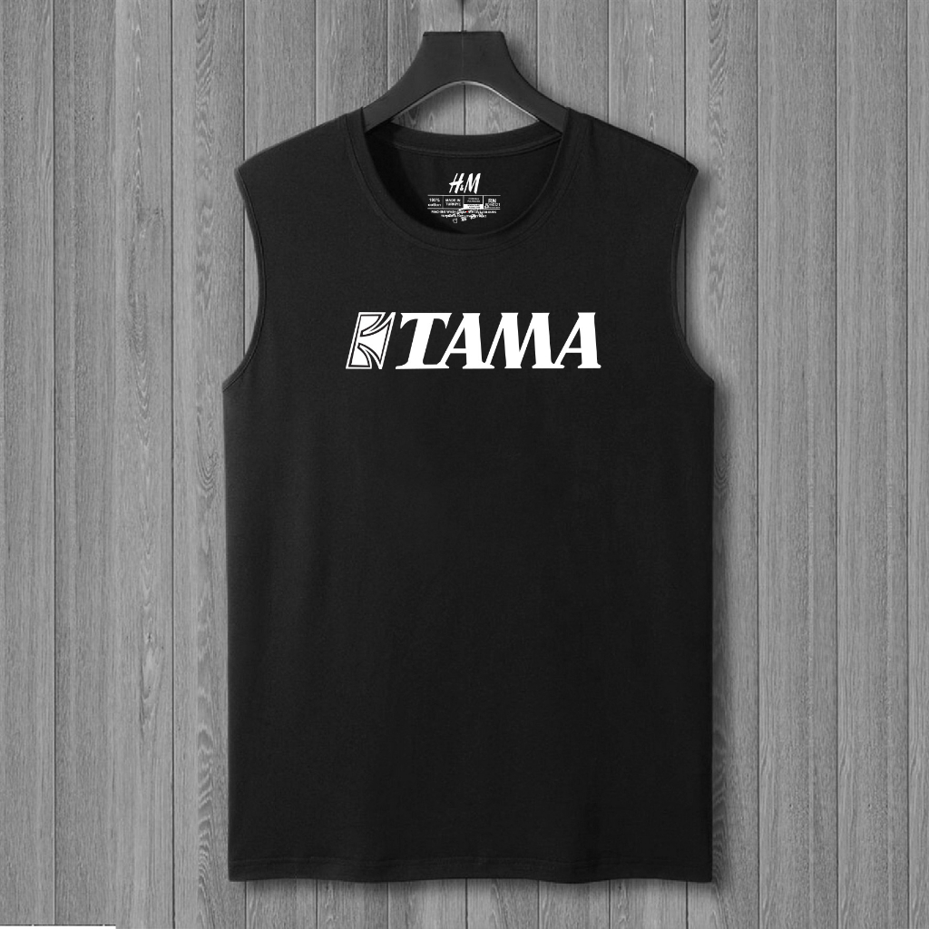 kaos distro tanpa lengan TAMA  kaos distro musik band lekbong singlet