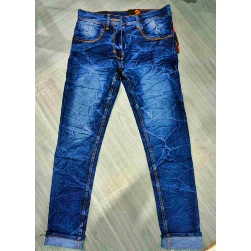 CELANA JEANS PECAH KACA SLIMFIT MELAR