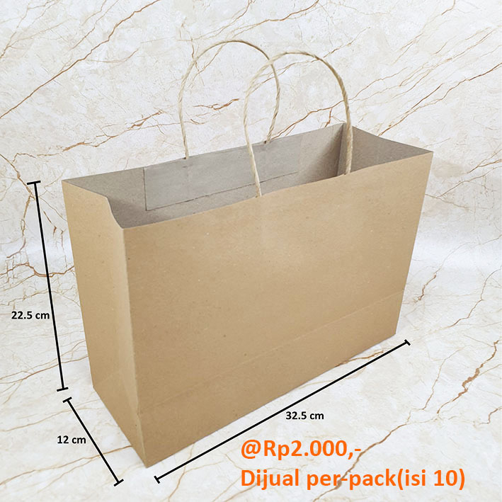 

Paperbag polos coklat kraft