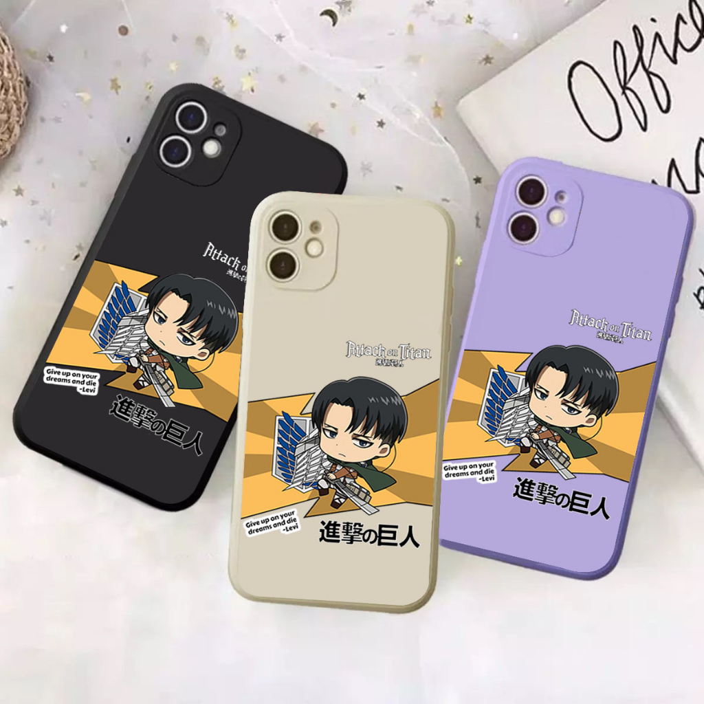Case LEVI ATTACK ON TITAN Vivo Y02 Y12 Y12S Y16 Y20 Y20S Y21 Y22 Y35 Y53S Y91C Y91 Y95 Y1S V9 V15 V1