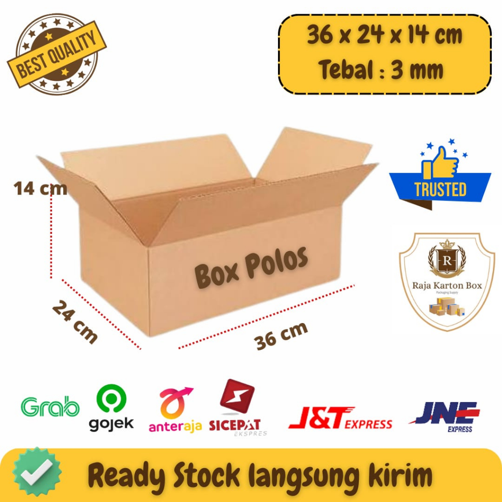 

Box Karton 36 x 24 x 14 cm BAHAN BARU