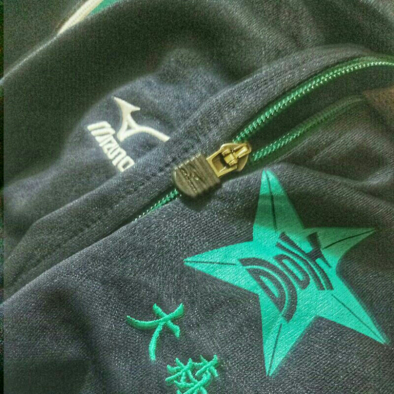 jaket halfzip mizuno