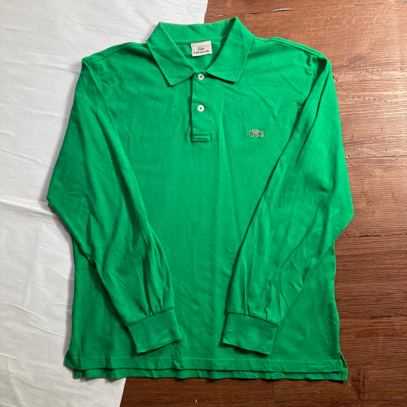 Polo Shirt Rugby Lacoste Ijo Second Original