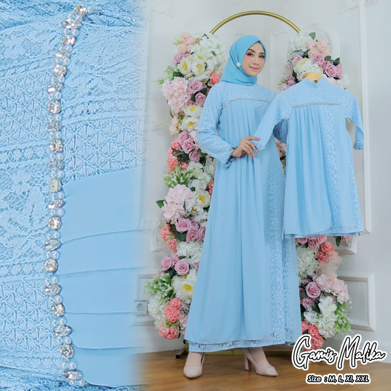 READY GAMIS COUPLE MALIKA/GAMIS COUPLE IBU DAN ANAK/GAMIS MEWAH DAN TERBARU