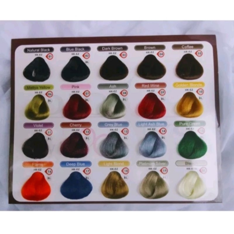 katalog color diosys / buku warna cat rambut diosys