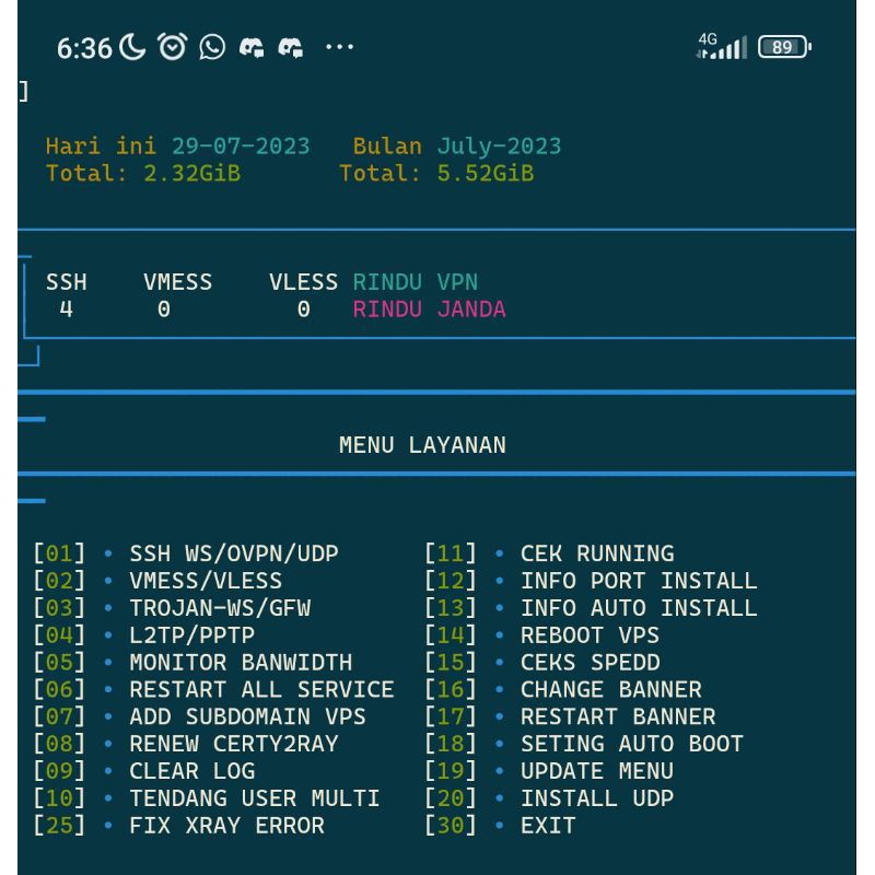 Termurah Vps siap pakai sudah incloud auto script server SG DO