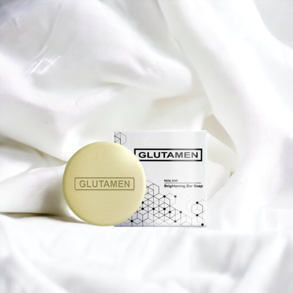 Sabun Pemutih Wajah Ampuh Glutamen Brightening Bar Soap - Sabun Pemutih Wajah Pria GLUTAMEN ORIGINAL