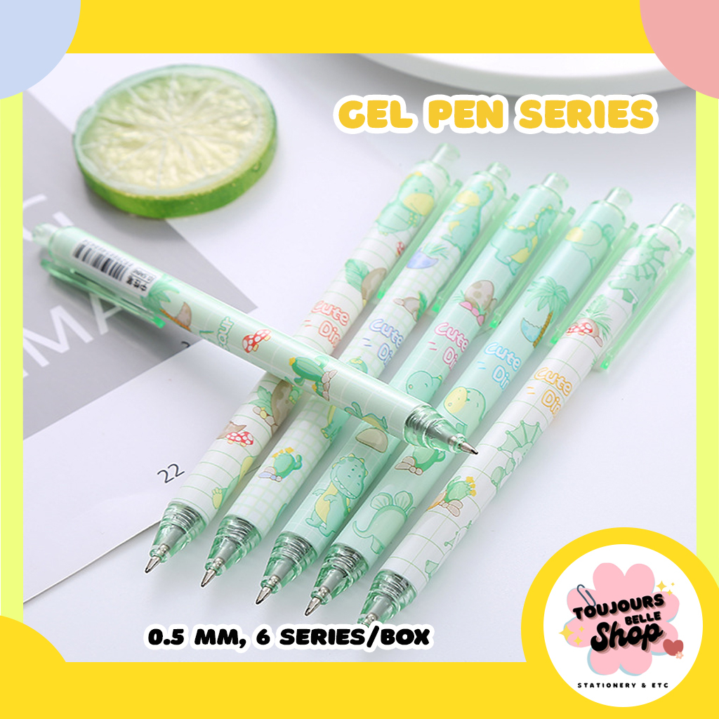 

[TBS] Pulpen Mekanik Gel Pen 0.5 mm Cartoon Karakter isi 6 pcs variasi gambar