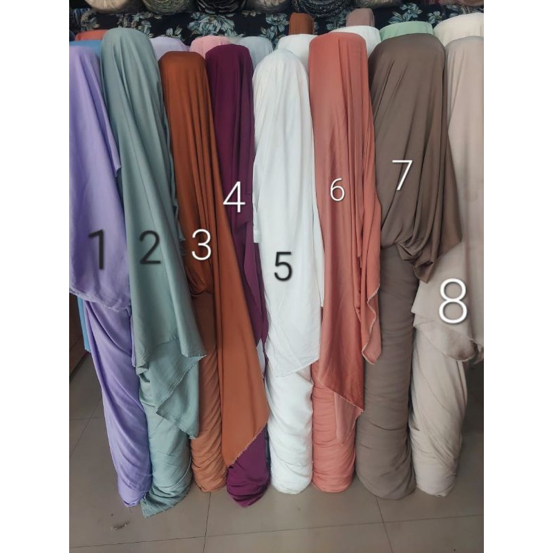 kain satin zara silk polos import / bahan santorini silk / kain armani silk polos