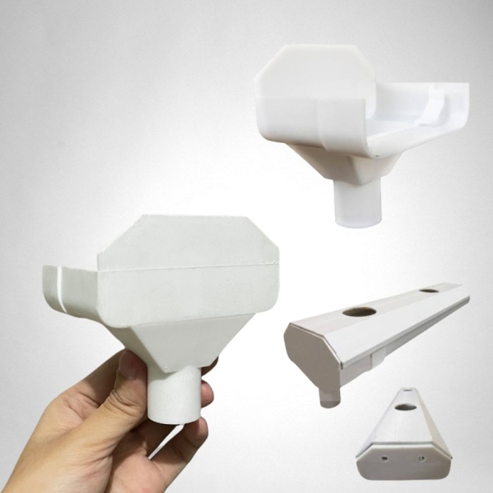 Talang Air PVC Gully Trapesium Peralatan Hidroponik Berkebun Alat Hidroponik Berkebun Taman A347