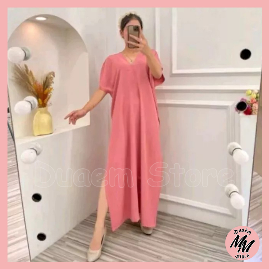 Long Dress Nagita Crinkle Airflow | Dress Panjang Kringkel | Long Nagita Square Crincle Air Flow Pan