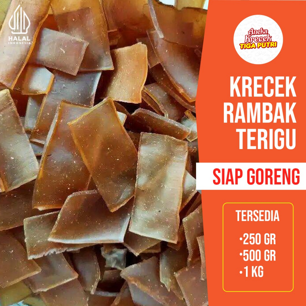 

KERUPUK RAMBAK TERIGU MENTAH RENYAH GURIH ENAK
