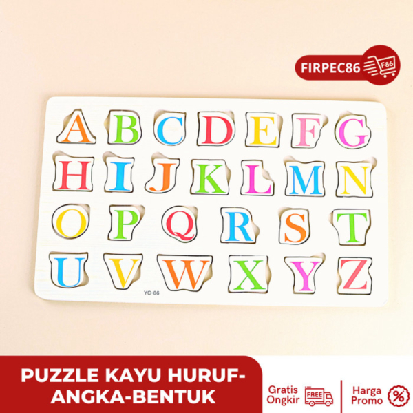 

Dijual Mainan Edukasi Puzzle Kayu Abjad Alphabet Huruf - MA 40 A Diskon