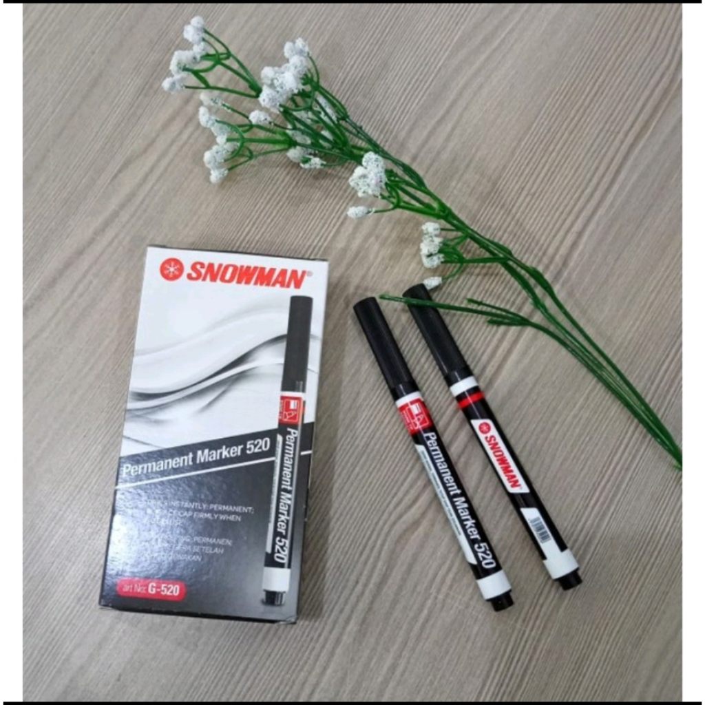 

spidol snowman 520 parmanent marker penebal crayon