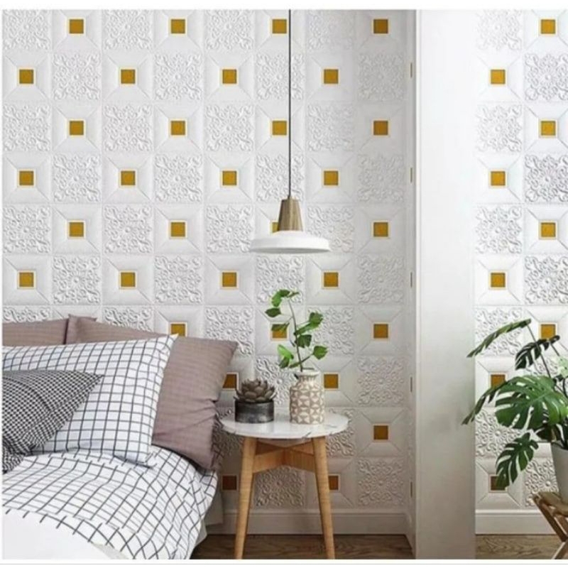 Wallpaper Dinding Foam Batik 70cmx 70cm 3d foam bata wallpaper foam wallsticker wallpaper premium / 