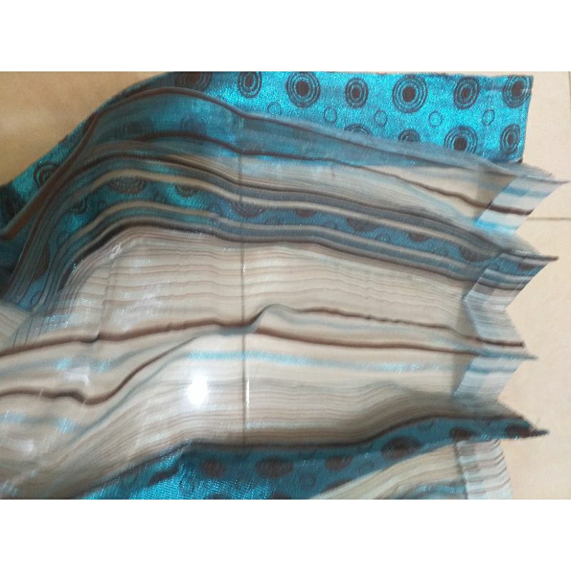 Gorden Hordeng VITRASE DALAMAN POLKADOT BIRU IMPORT Lebar 2 METER  jendela pintu VTRS POLKDT PUTRI R