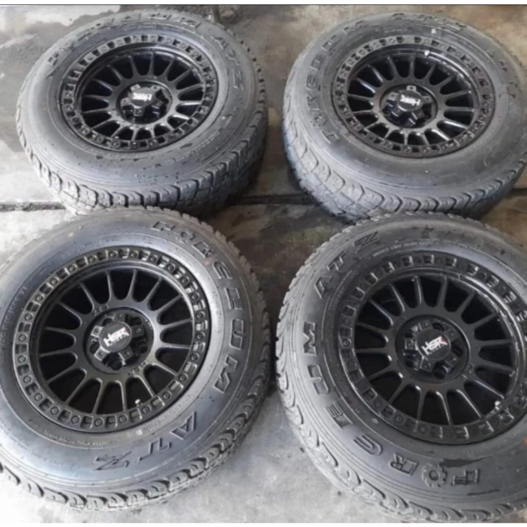 VELG BEKAS XTS05 HSR R16X8 BAUT 5 PCD 5 5X114 ET15 +BAN A/T 235 70 R16