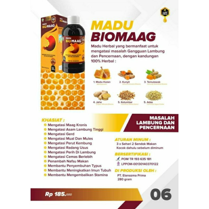 madufira bio maag madu herbal lambung