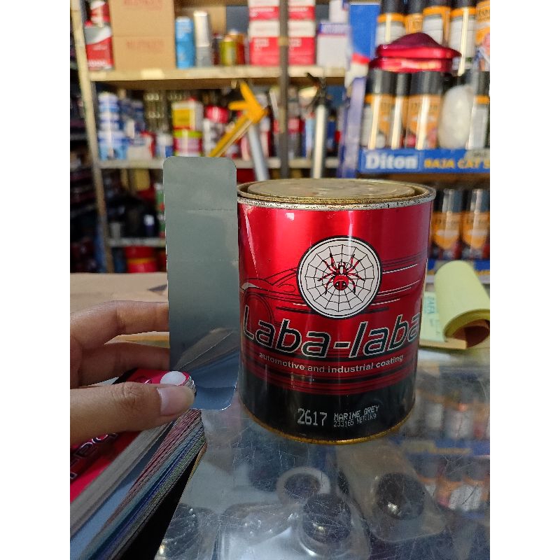 Cat Laba Laba Marine Grey 2617 | Cat Laba Laba | Marine Grey | Cat Mobil Murah | Zafa Cat