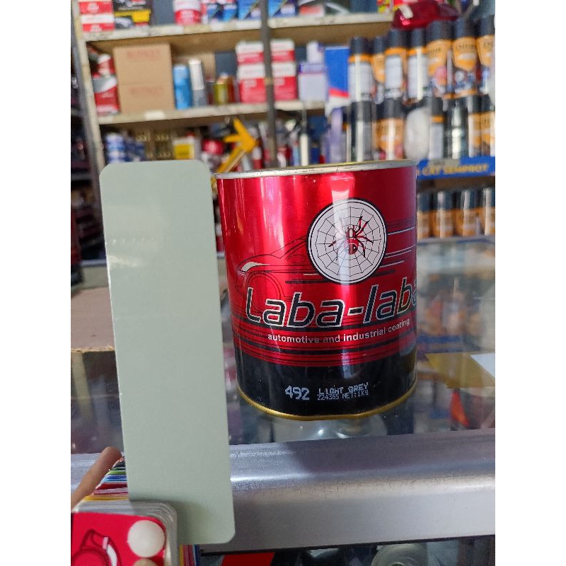 Cat Laba Laba Light Grey 492 | Cat Laba Laba | Light Grey | Cat Mobil Murah | Zafa Cat