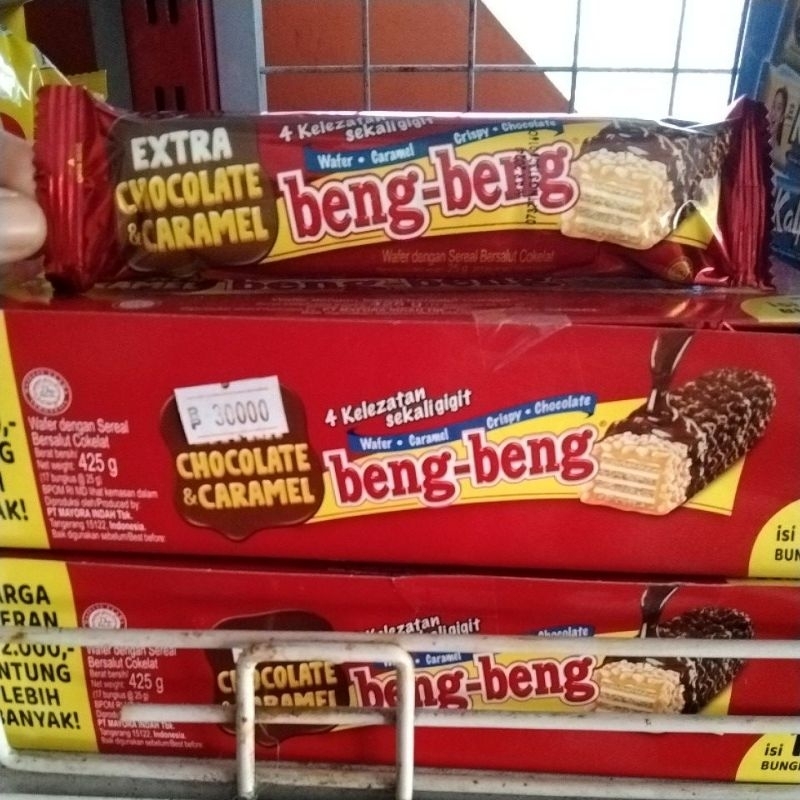 

beng beng wafer caramel crispy chocolate 25 g