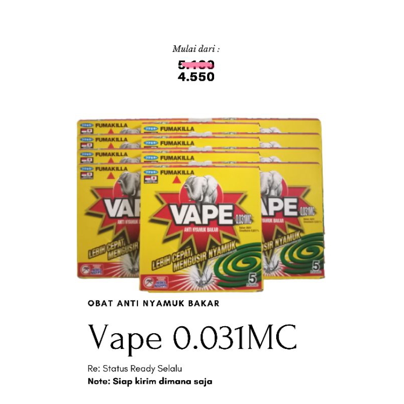 Obat Anti Nyamuk Bakar Vape/Obat Nyamuk Bakar Murah Vape
