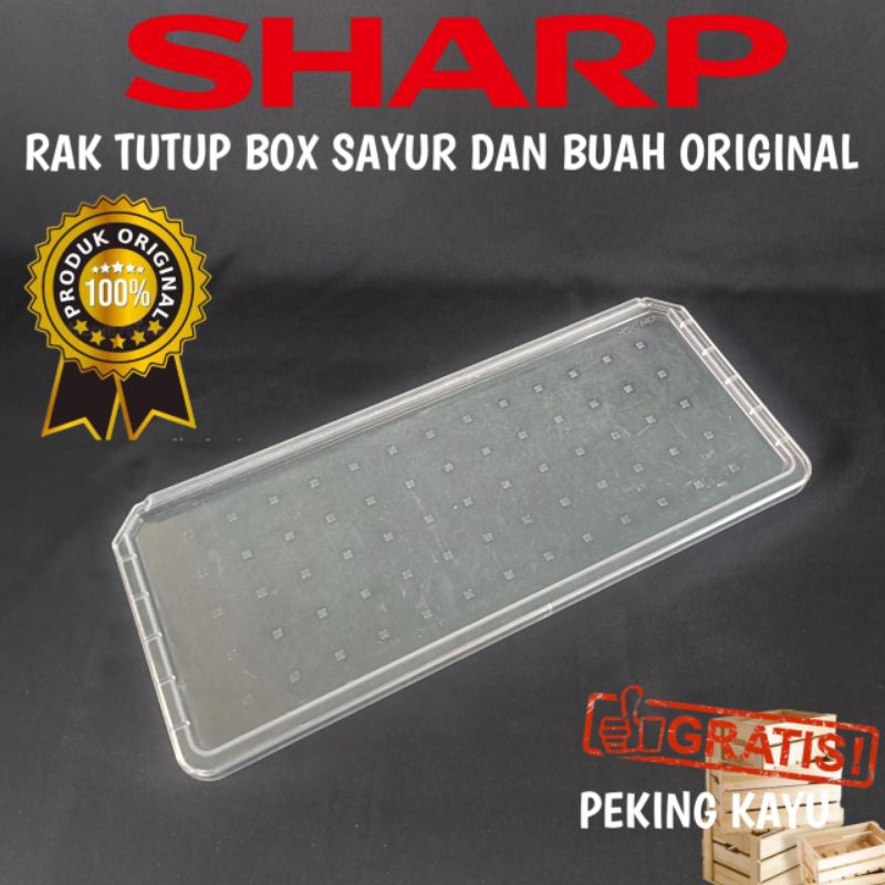 RAK TUTUP BOX SAYUR DAN BUAH KULKAS SHARP 1 PINTU DAN 2 PINTU ORIGINAL