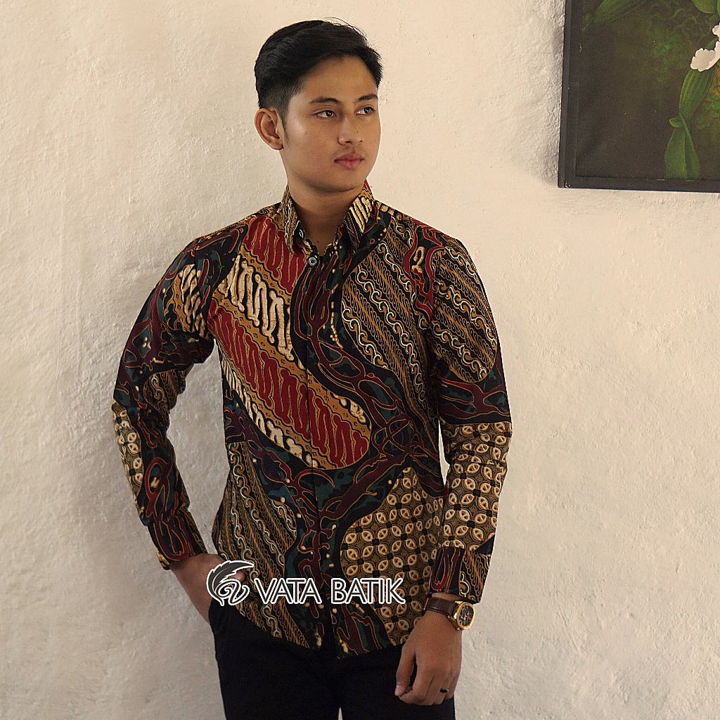 Kemeja Batik Pria Vatabatik Slimfit Premium VATA 10