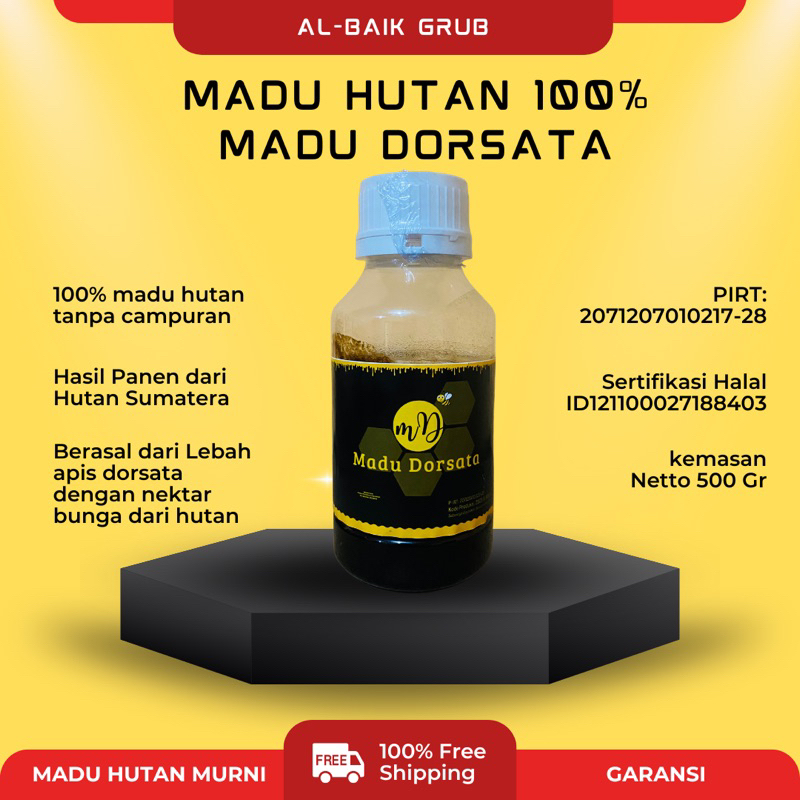 

Madu Hutan Dorsata asli 100% ukuran 500gram Madu Murni