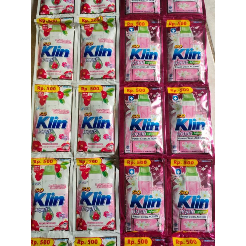 SO KLIN LIQUID | SO KLIN CAIR RENCENG I2 SACHET @22ML