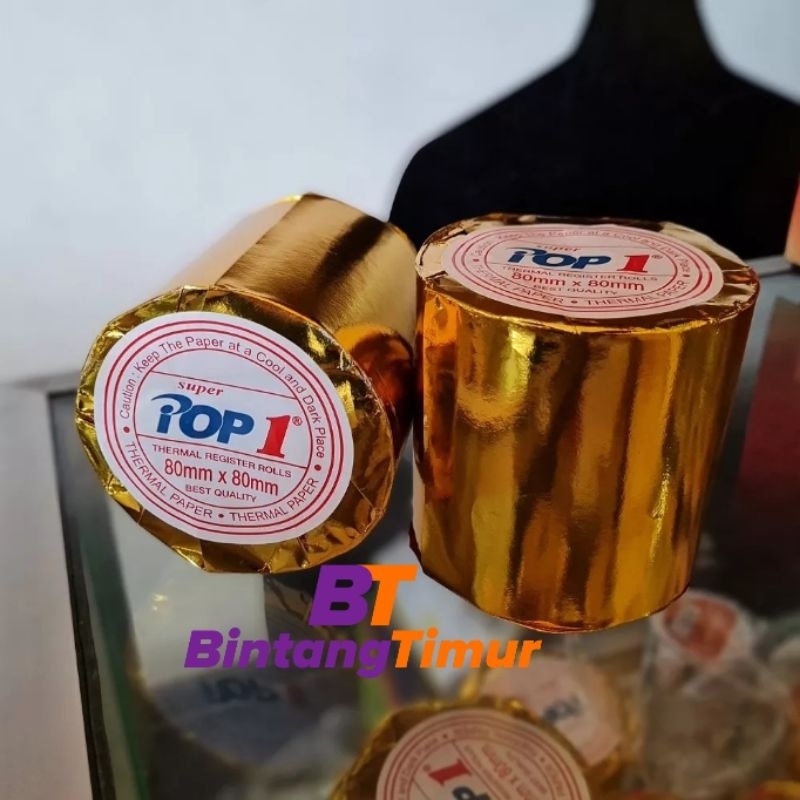 

Kertas Struk / Thermal Paper Roll POP1 ukuran 80x80mm