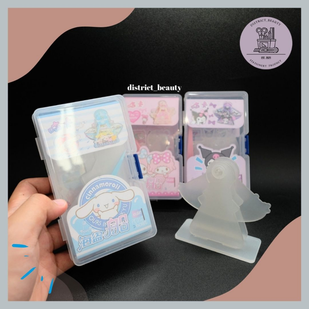 

DIY KORA KORA SANRIO HS-8100 PAKET STIKER GLITTER AKRILIK KUROMI CINAMOROL LUCU