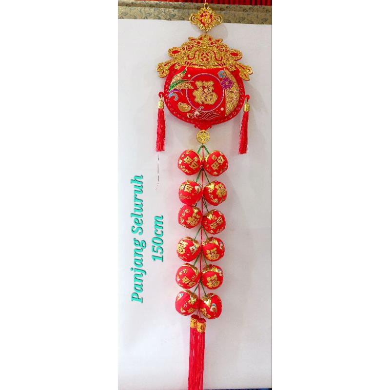 Gantungan Imlek Apel / Ornamen Gantung Imlek / Dekorasi Chinese Apel