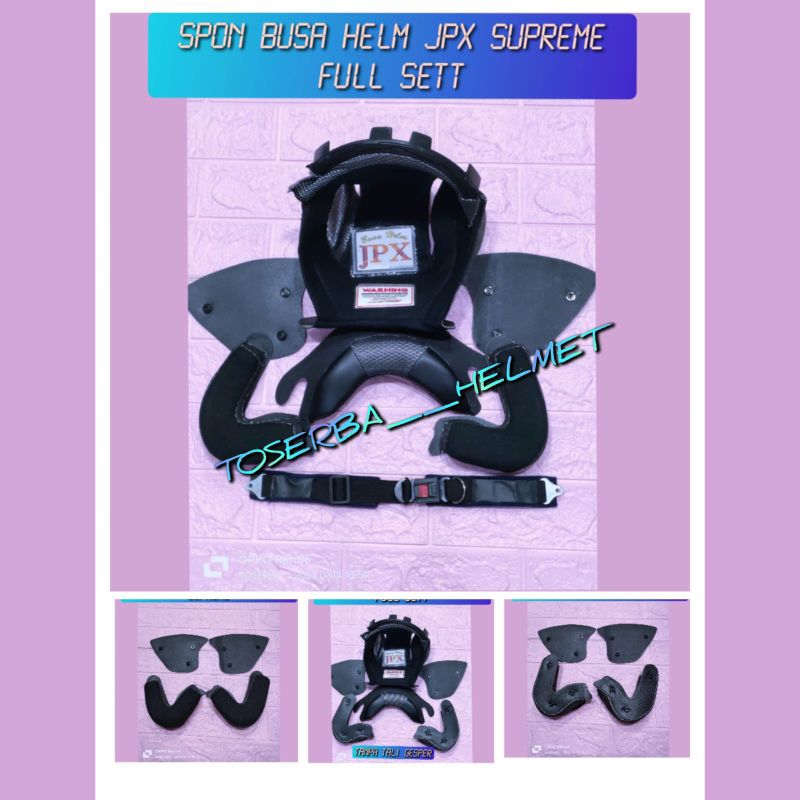 Spon Busa Helm Half Face Jpx Supreme Full Sett