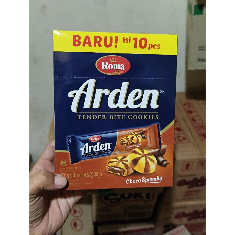 

Roma Arden Kukis isi cokelat jajan warung 1 Box isi 10 Griya Snack