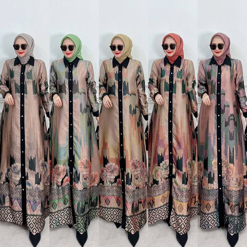 Art Fashion Dress Set hijab Segi Empat