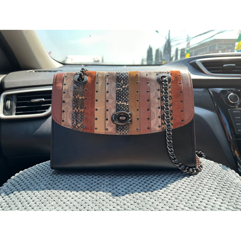 PRELOVED COACH PARKER Patchwork Stripes