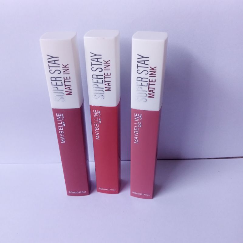 Cod 3 Pcs Lip Cream Super Stay Matte Dan Tahan Lama Random