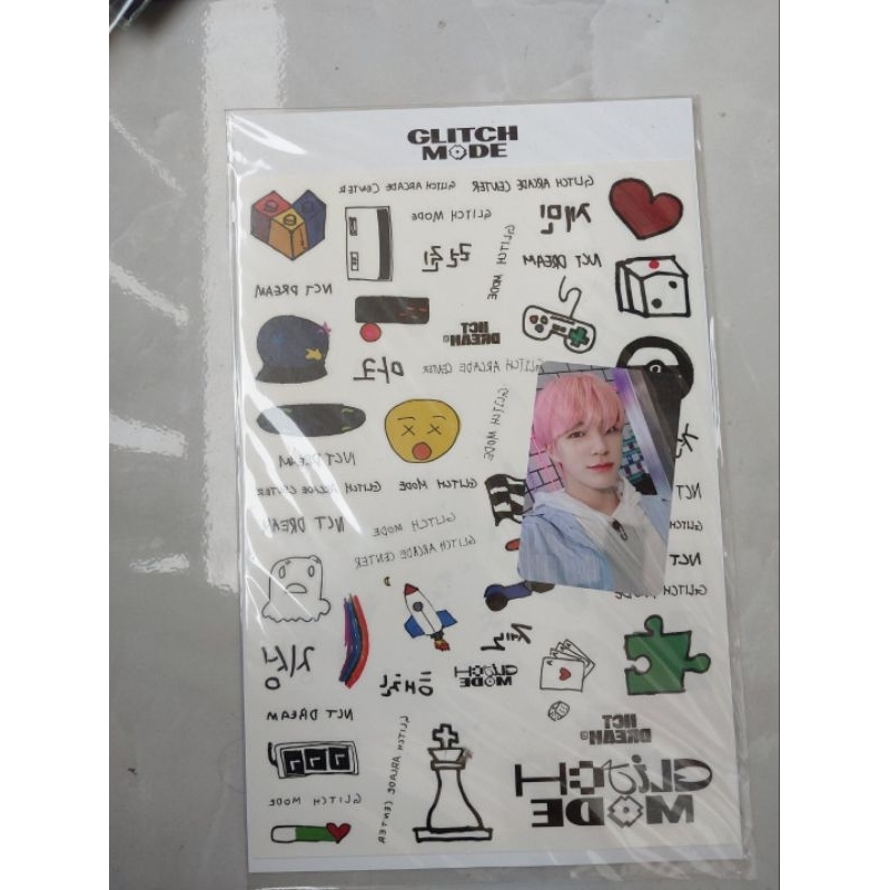 MD Glitch Mode NCT DREAM- Tatto + Removable sticker Jeno