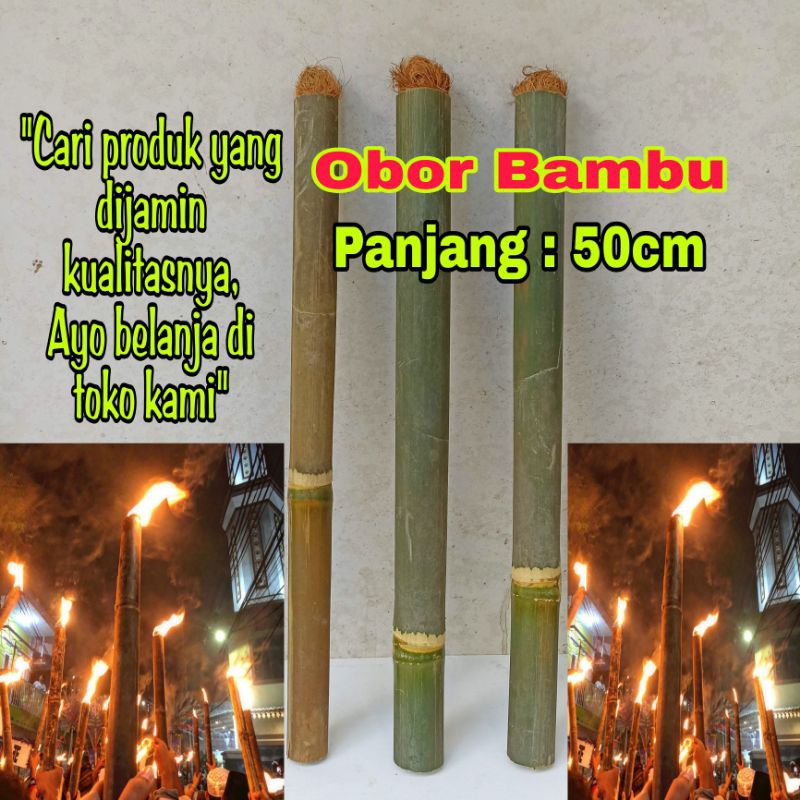 Obor Bambu Alat Penerangan Tradisional