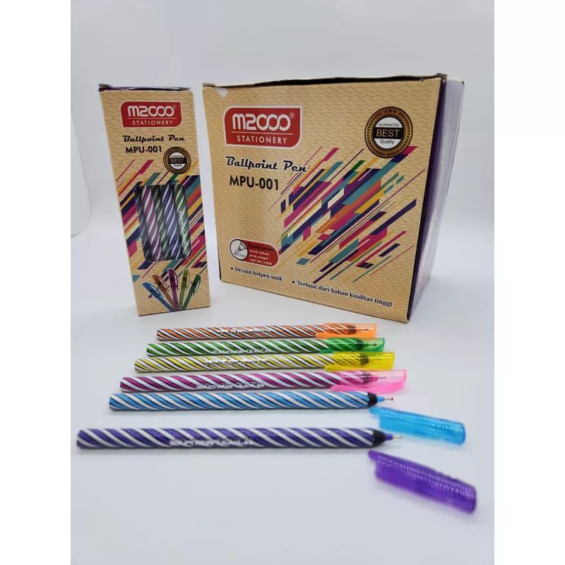 

Pulpen tinta hitam M2000 / Pulpen murah /Atk murah